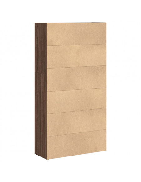 Libreria Rovere Marrone 80x30x152 cm in Legno Multistrato