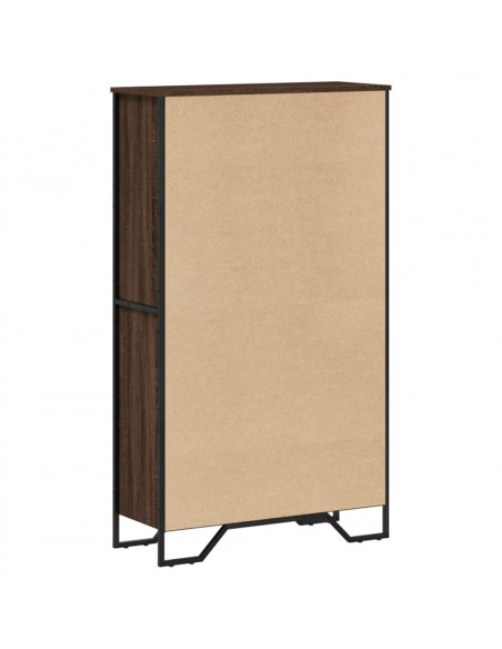Libreria Rovere Marrone 80x31x137,5 cm in Legno Multistrato
