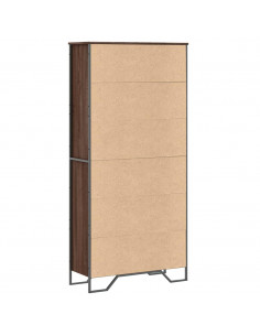 Libreria Rovere Marrone 80x31x169 cm in Truciolato