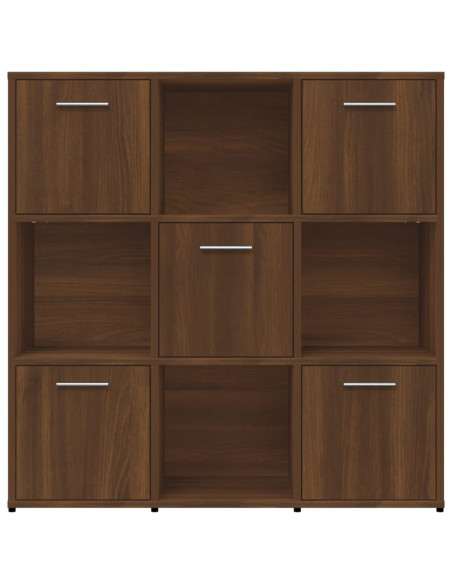 Libreria Rovere Marrone 90x30x90 cm in Legno Multistrato