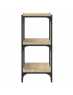 Libreria Rovere Sonoma 100x33x70,5cm Legno Multistrato Acciaio