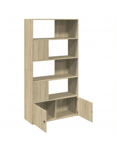 Libreria Rovere Sonoma 100x36x189 cm in Legno Multistrato