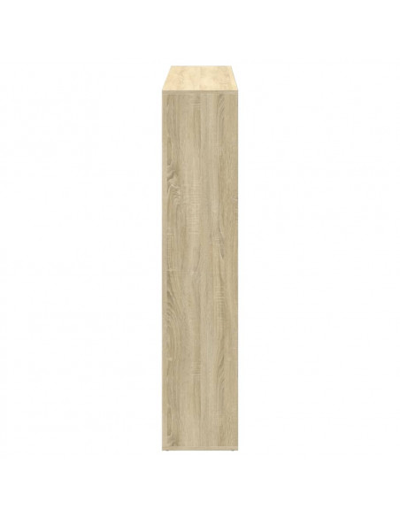 Libreria Rovere Sonoma 137,5x29x137,5 cm in Legno Multistrato