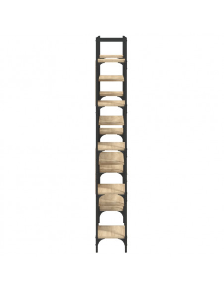 Libreria Rovere Sonoma 155,5x24x166,5 cm in Legno Multistrato