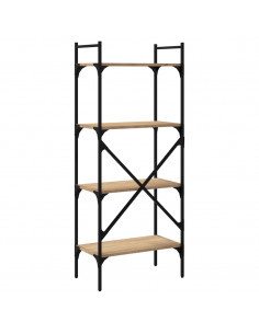 Libreria Rovere Sonoma 4 Ripiani 56x31,5x138,5 cm Multistrato