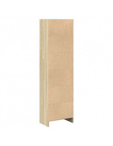 Libreria Rovere Sonoma 40x24x143 cm in Legno Multistrato