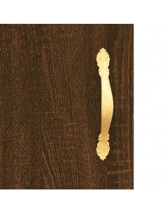 Mobile a Parete Rovere Marrone 34,5x34x90 cm Legno Multistrato