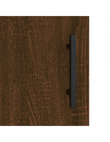 Mobile a Parete Rovere Marrone 69,5x34x90 cm Legno Multistrato