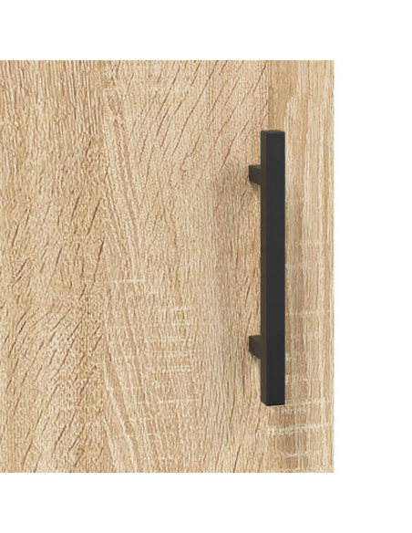 Mobile a Parete Rovere Sonoma 69,5x34x90 cm Legno Multistrato