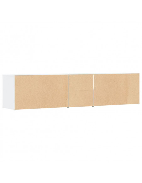 Mobile Angolare Bianco 200x40x45 cm in Truciolato