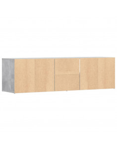Mobile Angolare Grigio Cemento 160x40x45 cm in Truciolato