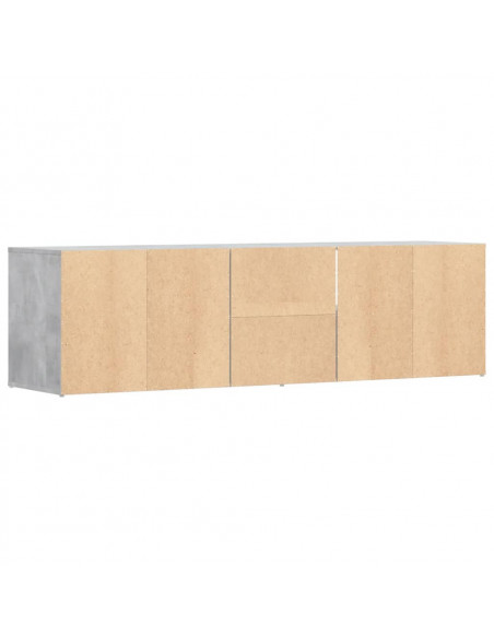 Mobile Angolare Grigio Cemento 160x40x45 cm in Truciolato