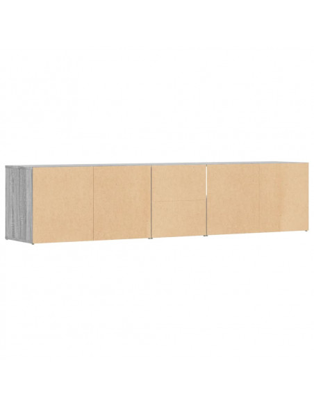 Mobile Angolare Grigio Sonoma 200x40x45cm in Truciolato
