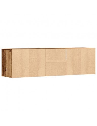 Mobile Angolare Legno Antico 160x40x45 cm in Truciolato