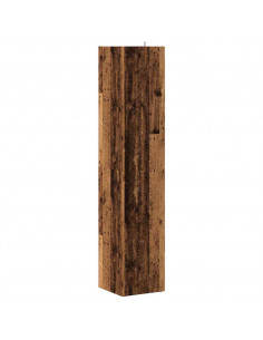 Mobile Angolare Legno Antico 33x33x165 cm in Truciolato