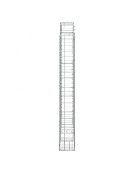 Cesto Gabbione ad Arco 200x30x220/240 cm Ferro Zincato