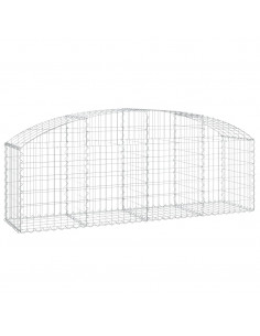Cesto Gabbione ad Arco 200x50x60/80 cm Ferro Zincato 2