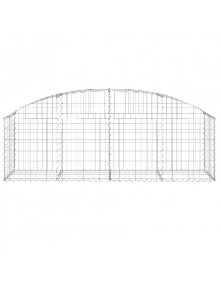 Cesto Gabbione ad Arco 200x50x60/80 cm Ferro Zincato