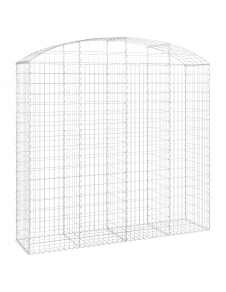 Cesto Gabbione ad Arco 200x50x180/200 cm Ferro Zincato