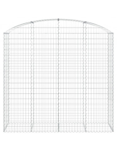 Cesto Gabbione ad Arco 200x50x180/200 cm Ferro Zincato