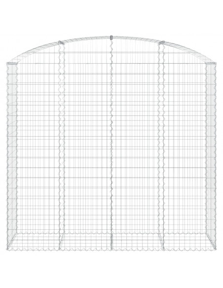 Cesto Gabbione ad Arco 200x50x180/200 cm Ferro Zincato