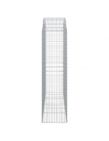 Cesto Gabbione ad Arco 200x50x180/200 cm Ferro Zincato