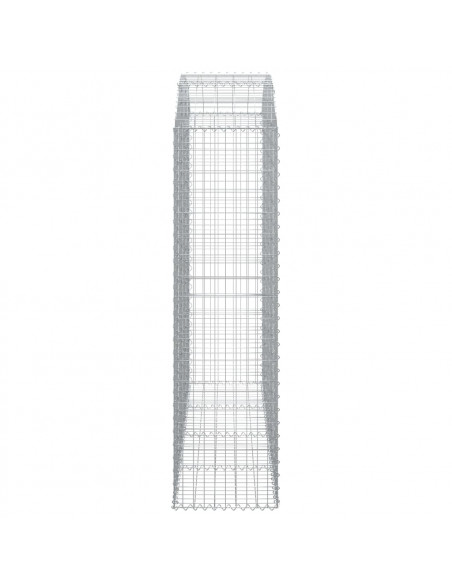 Cesto Gabbione ad Arco 200x50x180/200 cm Ferro Zincato