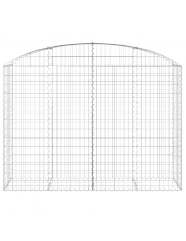 Cesto Gabbione ad Arco 200x50x140/160 cm Ferro Zincato