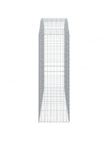 Cesto Gabbione ad Arco 200x50x140/160 cm Ferro Zincato
