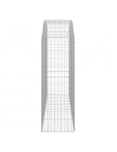 Cesto Gabbione ad Arco 200x50x140/160 cm Ferro Zincato
