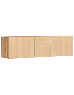 Mobile Angolare Rovere Artigianale 160x40x45 cm in Truciolato