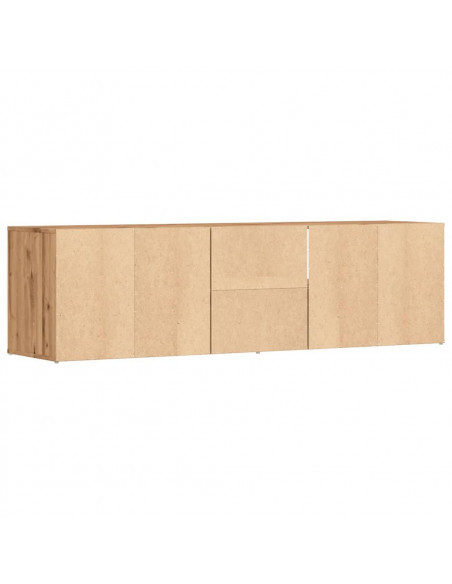 Mobile Angolare Rovere Artigianale 160x40x45 cm in Truciolato