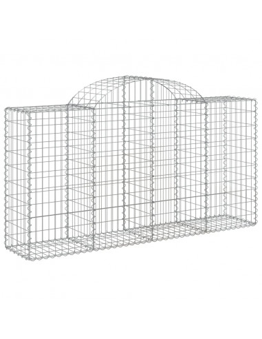 Cesto Gabbione ad Arco 200x50x100/120 cm Ferro Zincato