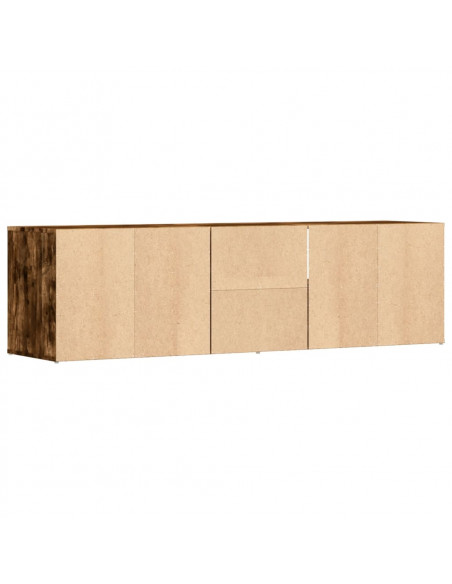 Mobile Angolare Rovere Fumo 160x40x45 cm in Truciolato