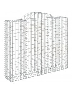 Cesto Gabbione ad Arco 200x50x160/180 cm Ferro Zincato 2