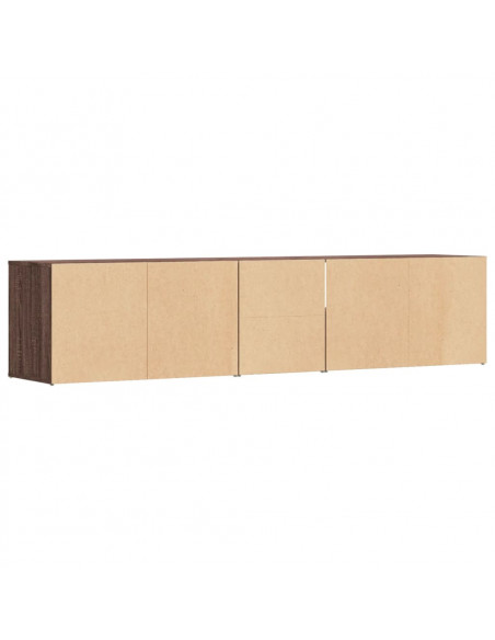 Mobile Angolare Rovere Marrone 200x40x45 cm in Truciolato