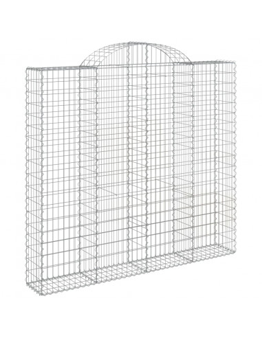 Cesto Gabbione ad Arco 200x50x180/200 cm Ferro Zincato