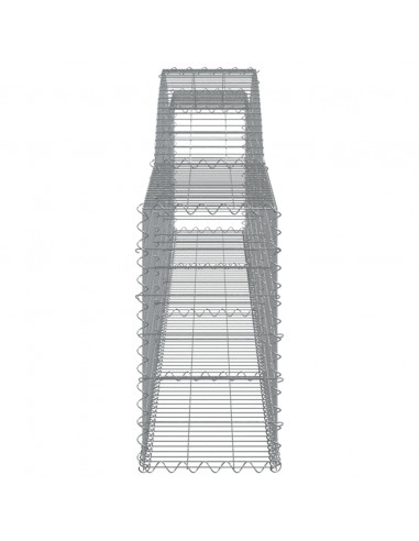 Cesto Gabbione ad Arco 400x30x60/80 cm Ferro Zincato