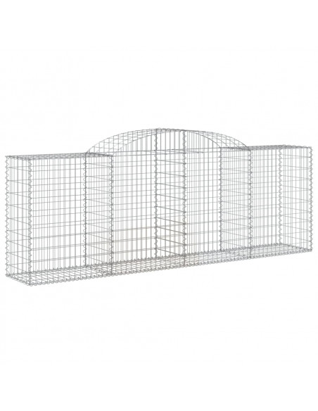 Cesto Gabbione ad Arco 300x50x100/120 cm Ferro Zincato