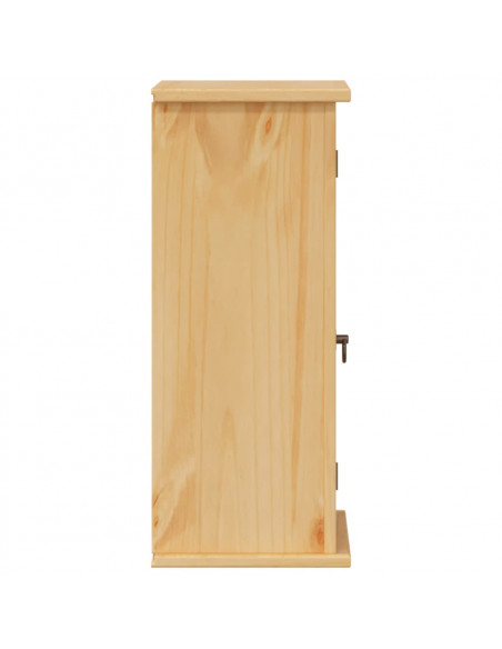 Mobile Bagno a Parete Corona 45x27x64,5cm Legno Massello Pino