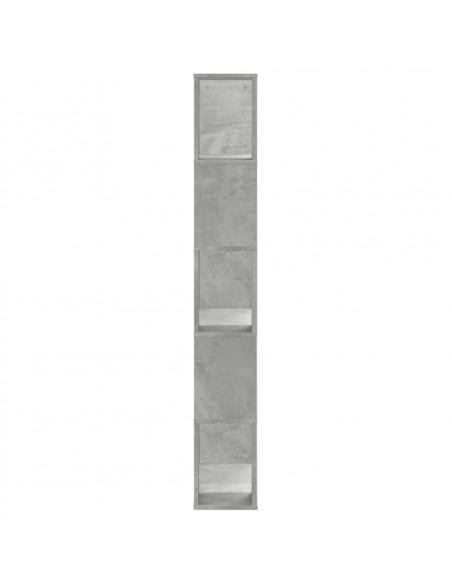 Libreria 5 Ripiani Grigio Cemento 80,5x23,5x162,5cm Multistrato