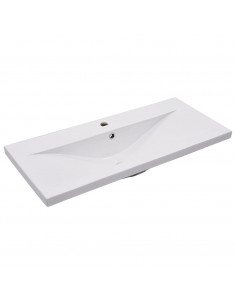 Mobile Bagno con Lavabo Integrato Grigio Lucido in Truciolato