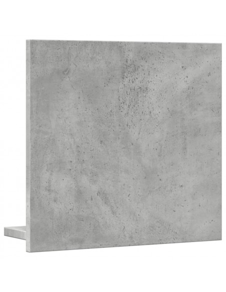 Mobile Bagno con Specchio Grigio Cemento 40x11x37 cm Truciolato