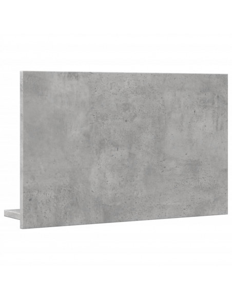 Mobile Bagno con Specchio Grigio Cemento 60x11x37 cm Truciolato