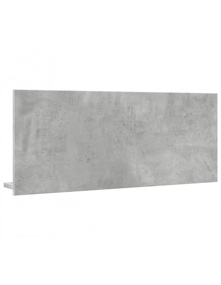 Mobile Bagno con Specchio Grigio Cemento 90x11x37 cm Truciolato