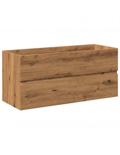 Mobile Bagno Lavabo Integrato Rovere Artigianale 101x39,5x49 cm