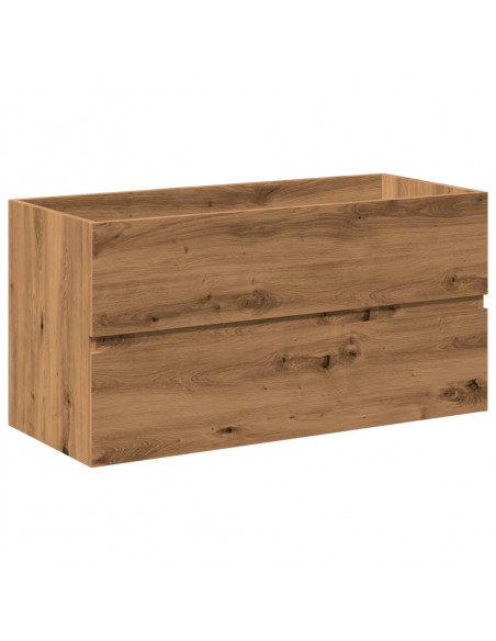Mobile Bagno Lavabo Integrato Rovere Artigianale 91x39,5x49 cm