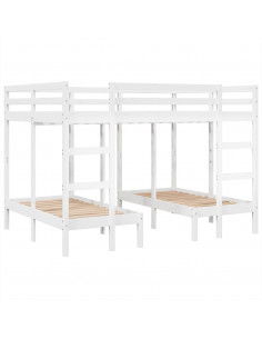 Giroletto Castello Triplo Bianco 140x200/70x140cm Massello Pino 2