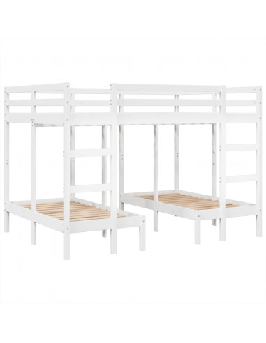 Giroletto Castello Triplo Bianco 140x200/70x140cm Massello Pino