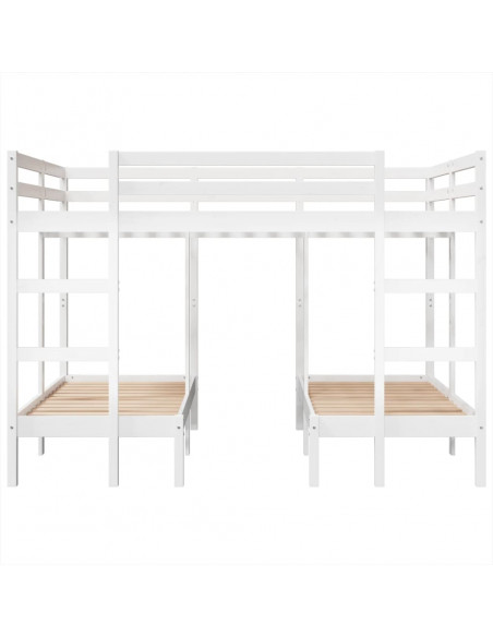 Giroletto Castello Triplo Bianco 140x200/70x140cm Massello Pino